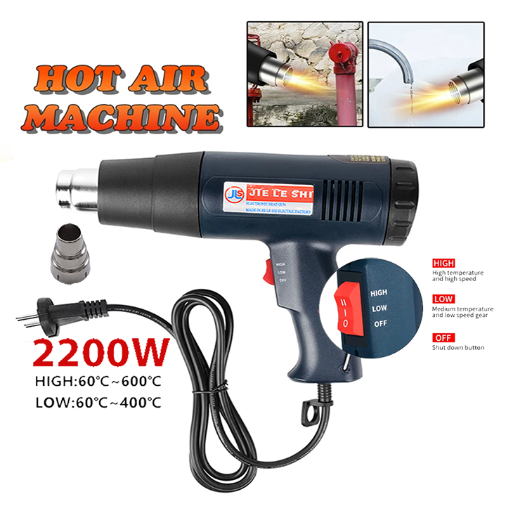 Máy thổi hơi nóng, máy khò nhiệt công suất 2200W (Mã SP: 0438-1)