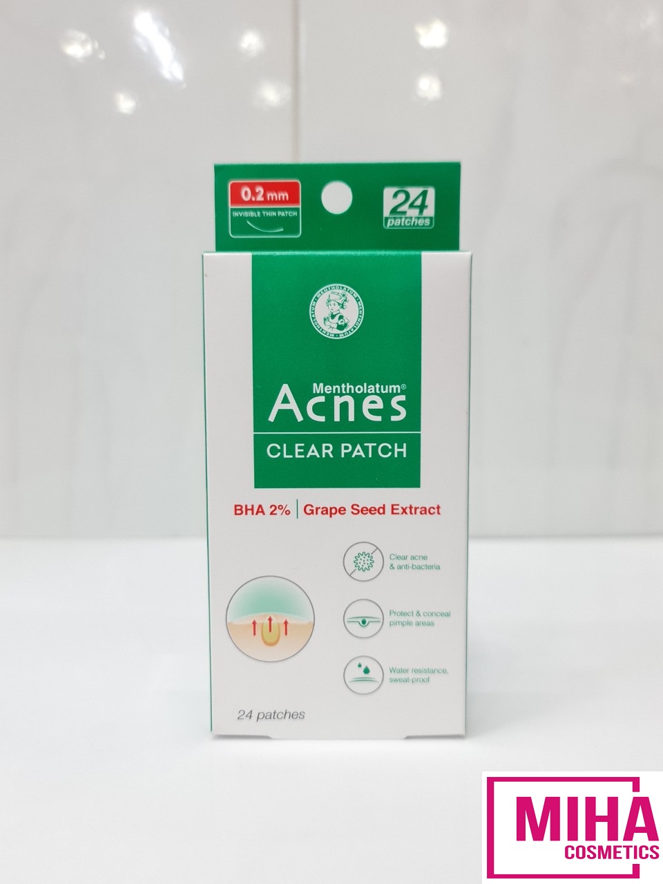 Hộp 24 miếng dán mụn acnes clear patch