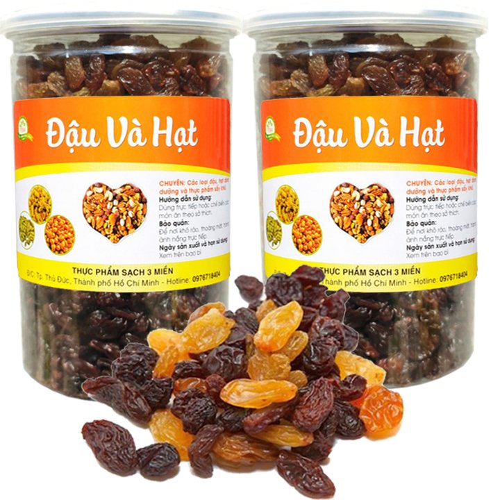 1kg Nho khô nhập khẩu mix vị 3 màu hàng cao cấp chất lượng TPS (Mã SP: 1193_107582419)