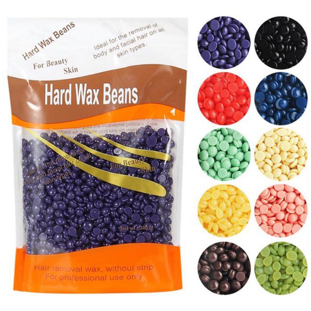 Sáp wax lông nóng hạt đậu triệt lông tay, chân, nách hard wax beans-Hàng nhập khẩu-300g (Mã SP: wax beans)