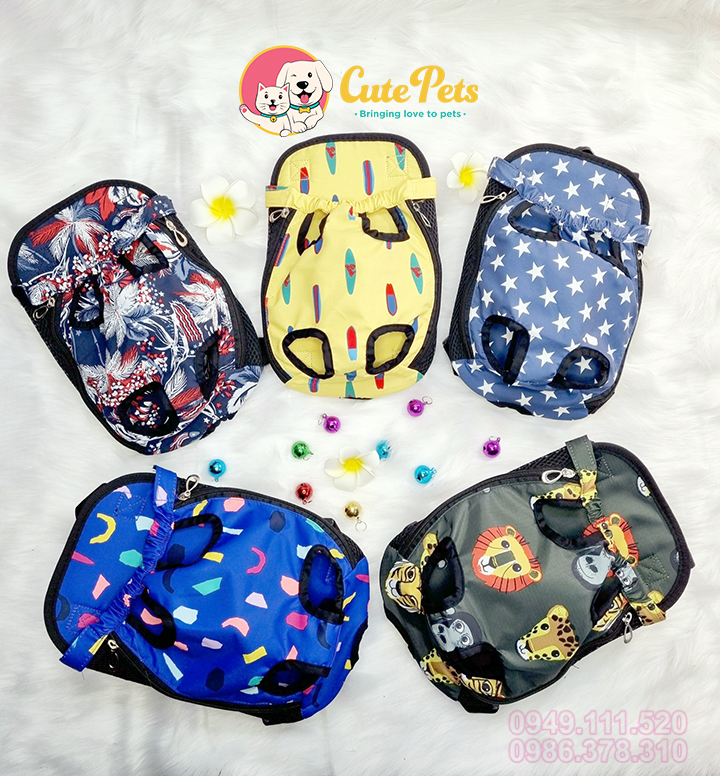 Địu cho chó mèo chất vải - phụ kiện thú cưng Hà Nội