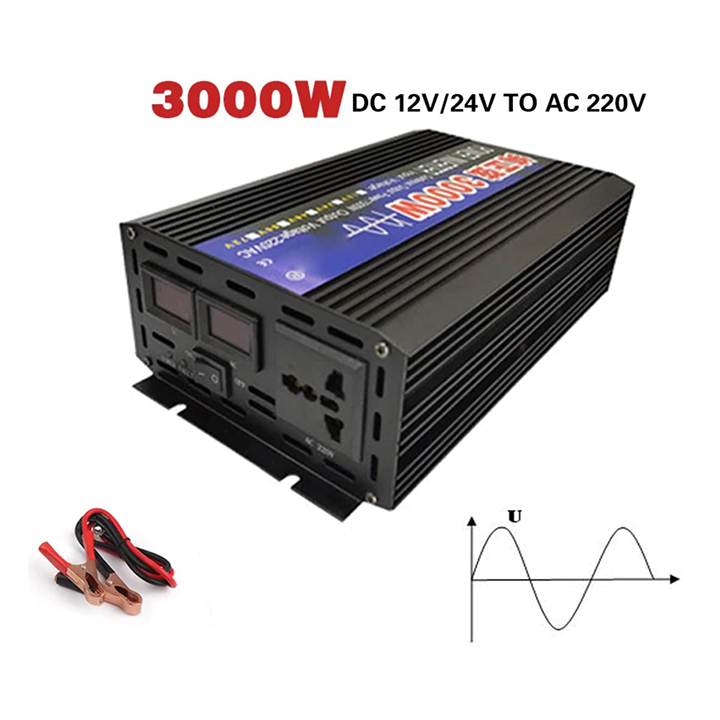 Bộ Đổi Nguồn Điện SINE CHUẨN 3000W 24V Sóng Tinh Khiết (Mã SP: 0103-2)