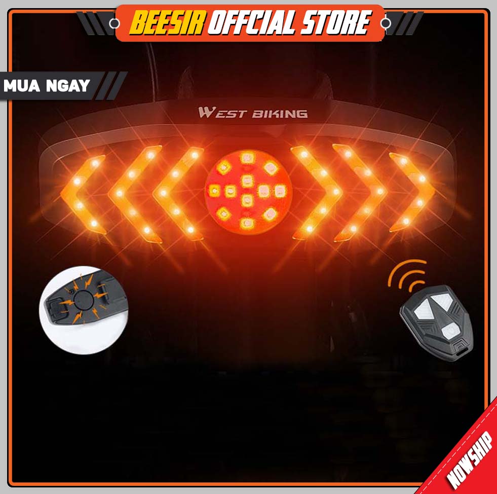 Đèn Xi Nhan Xe Đạp Điều Khiển Từ Xa Có Còi 70db WEST BIKING (Mã SP: WEST BIKING 70db)