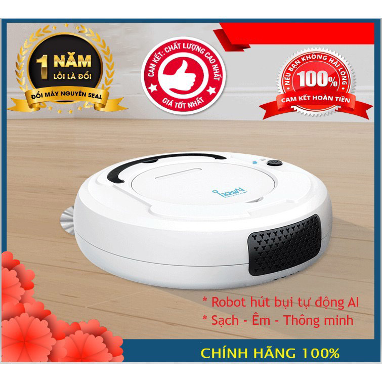 Robot Hút Bụi Tự Động Dọn Nhà Thông Minh BOWAI Công Nghệ AI Cao Cấp 2023 (Mã SP: BOWAI_350)