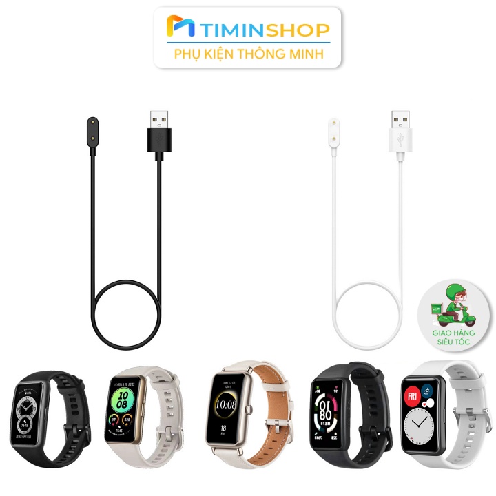 Cáp sạc Huawei Watch Fit 2/ Fit SE/ Fit/ Fit New/ Band 9/ 8/ 7/ 6 - có nắp bảo vệ (CHW1) (Mã SP: CHW1)