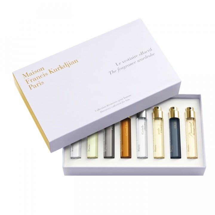 Hộp 8 ống nuớc hoa mini Maison Francis Kurkdjian Fragrance Wardrobe của Pháp mỗi ống 11ml