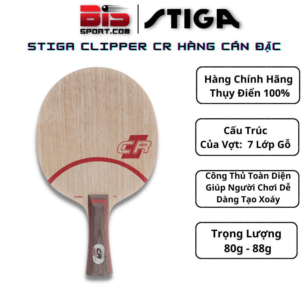 Stiga cliper cr – cốt vợt bóng bàn kinh điển của stiga