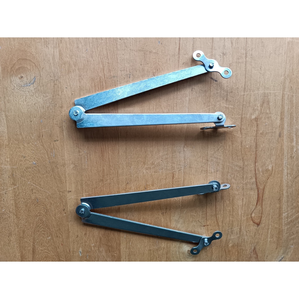 1 cặp thanh chống gió INOX (Giò gà) dùng cho cửa sổ Nhôm, cửa sổ Sắt dải 25 cm (dũi thẳng) (Mã SP: CGG-INOX)