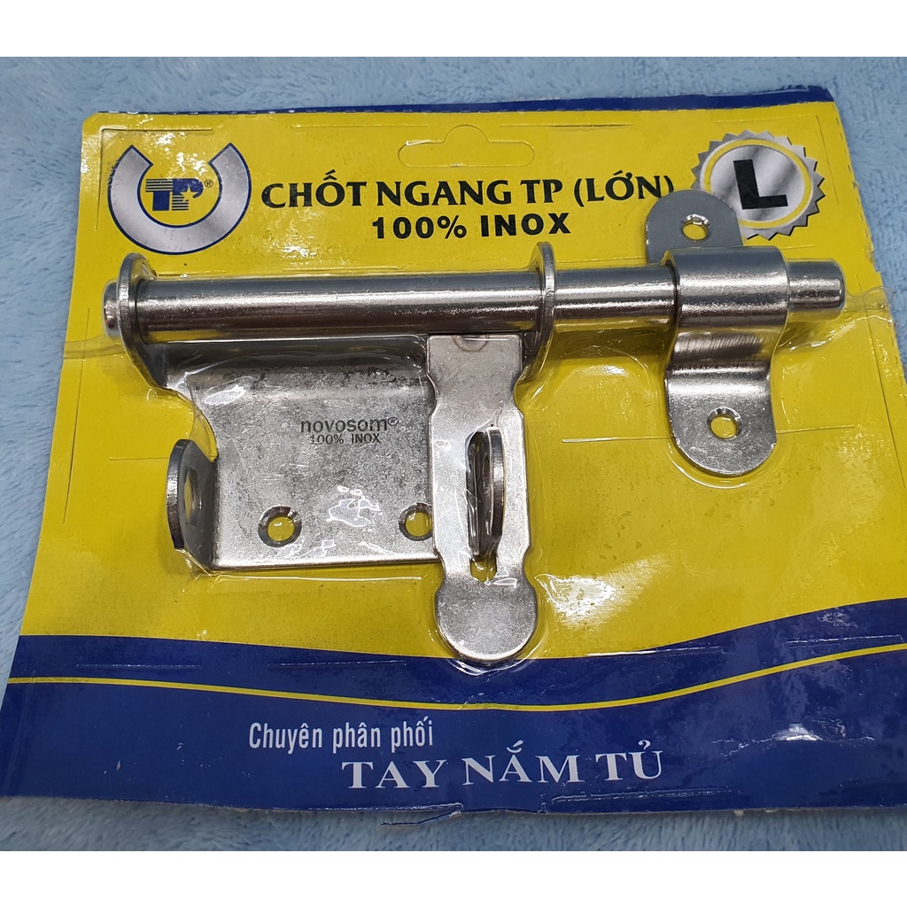 Chốt cửa ngang TP 100% inox, Kích cỡ Nhỏ (D), Trung (S) , Lớn(L) (Mã SP: KN-TP)