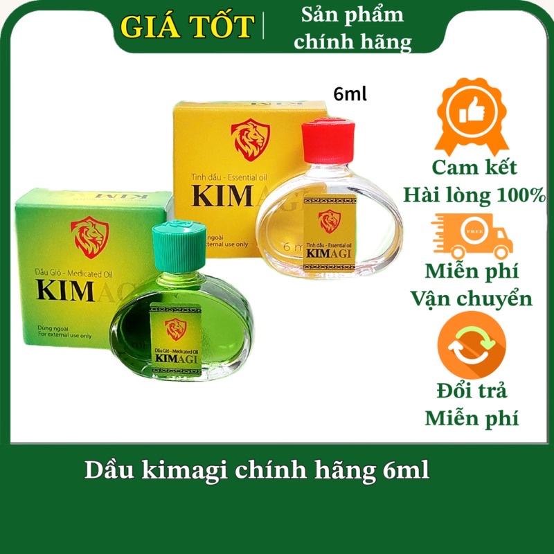 Hàng Công Ty Dầu Kimagi 6ml Con Sử Tử Agimexphar Chính hãng (Mã SP: 20712362033)