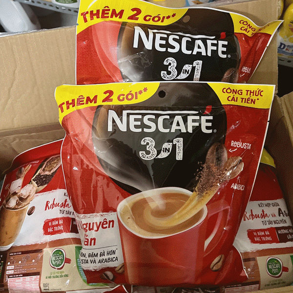 [Tặng 6 gói] Combo 3 bịch cà phê hòa tan Nescafé 3in1 vị nguyên bản 48x17g (Mã SP: 1228_111355636)