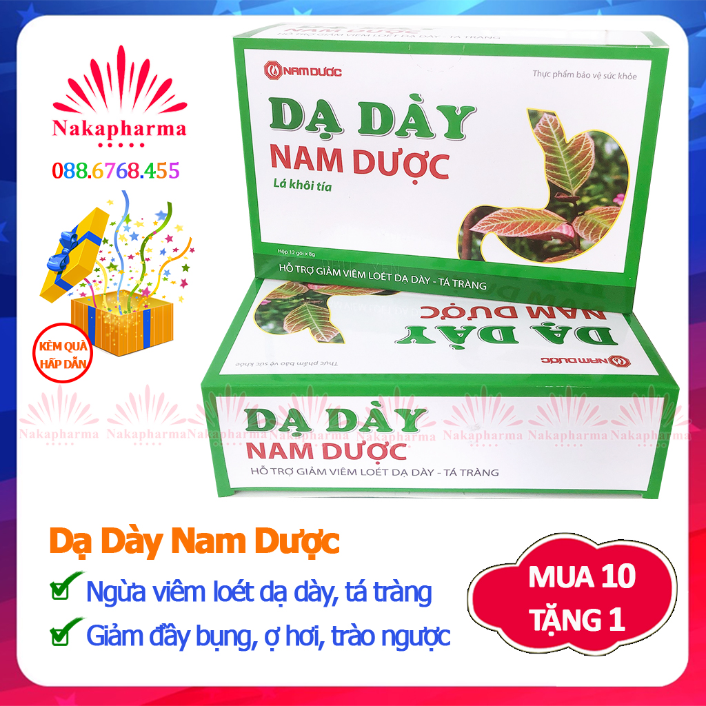 Dạ Dày Nam Dược Lá Khôi Tía – Giảm và ngừa viêm loét dạ dày, tá tràng, đau bụng, đầy hơi, rối loạn tiêu hóa