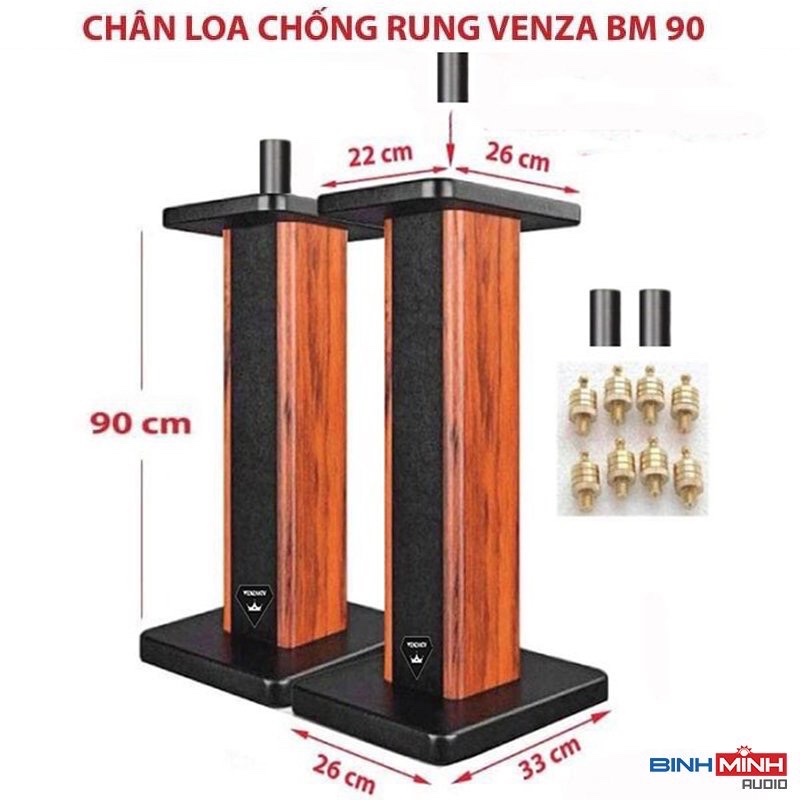 Chân loa gỗ chống rung Venza BM 90