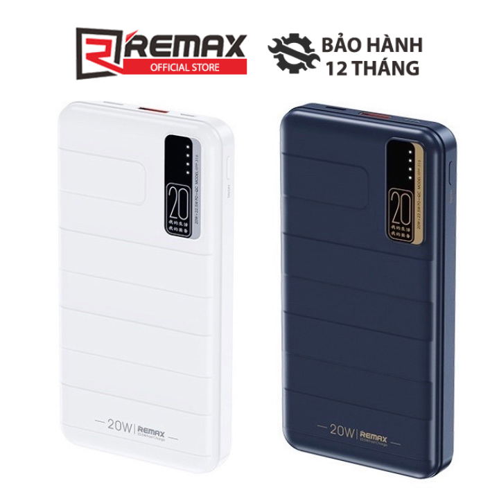Pin dự phòng sạc nhanh Remax RPP-316 20000mAh QC3.0 PD max 22.5W 1 cổng USB và 1 cổng Type C (Mã SP: 3213_111806753)