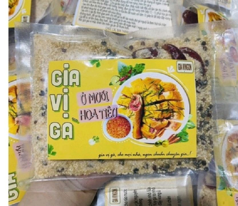 Gia vị gà ủ muối hoa tiêu ướp 3 con gà tặng kèm 1 gói muối chấm (Mã SP: 2586_111987622)