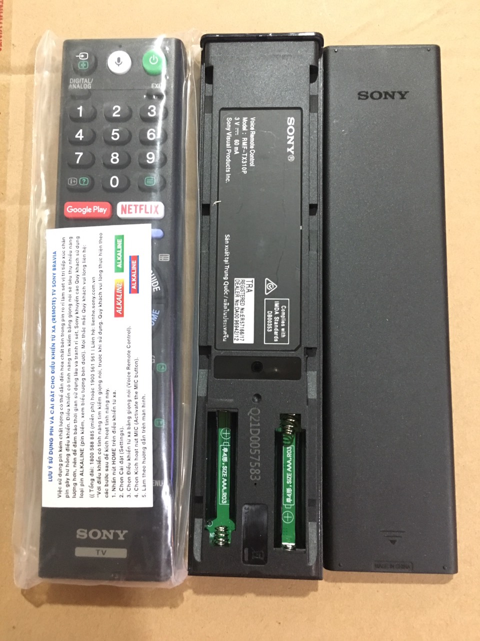 REMOTE TIVI SONY SMART RMF TX310P (Mã SP: khiển tivi sony gn)