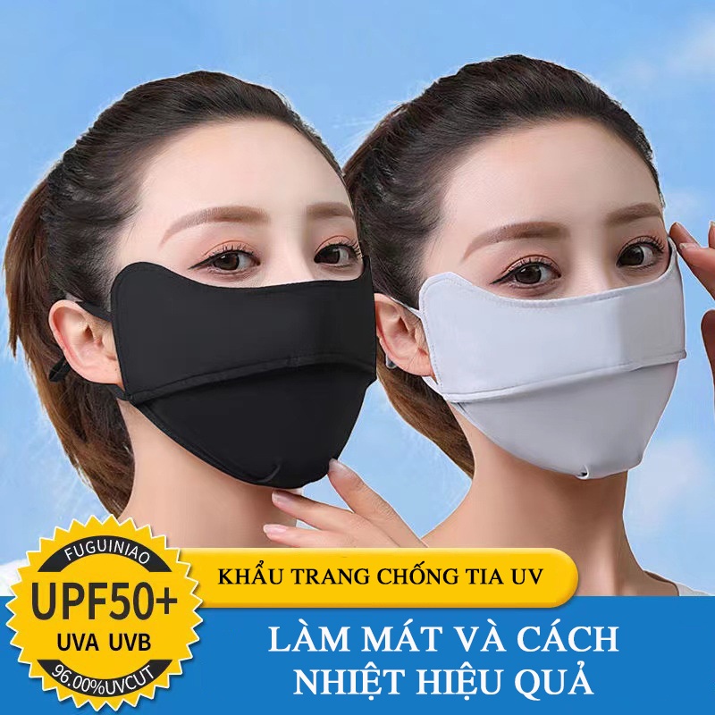 Khẩu trang chống tia UV chống nắng bụi, và tia UV có nút chỉnh dây thời trang che kín mặt (Mã SP: 67989)