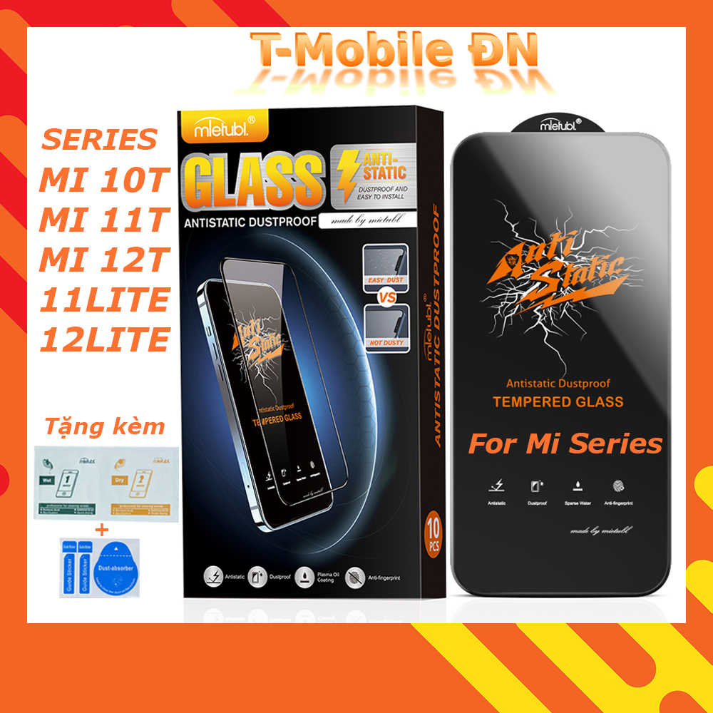 Kính cường lực Full màn cho Xiaomi Mi 11T 10T 9T 11 12 Lite Black Shark 4 Pro chống tĩnh điện chống bụi (Mã SP: AS01)