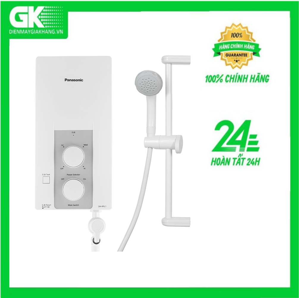 Máy nước nóng trực tiếp không bơm panasonic dh-4rl1vw 4500w