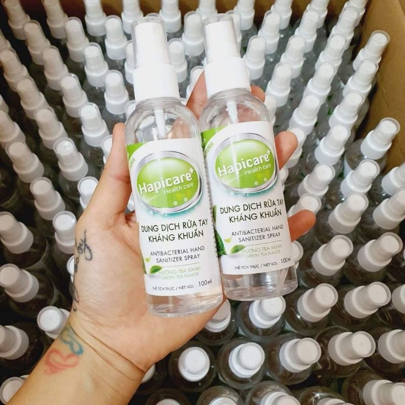 Dung Dịch Xịt Tay Khử Khuẩn Hapicare 100ml (Mã SP: 4077_114012142)