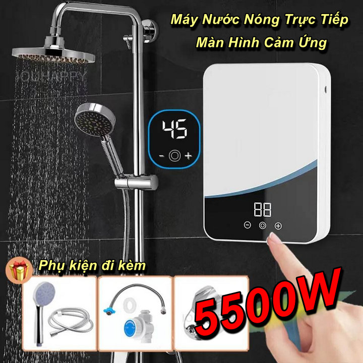 Máy Nước Nóng Trực Tiếp dùng Sen Cây Tắm IHomie Euro cao cấp 5500w - Donimate The Market (Mã SP: C5-T430-2023)