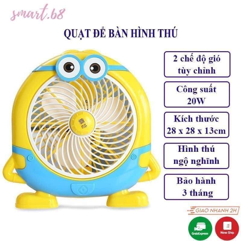 Quạt Điện Đa Dạng Hình Thú Cartoon (Giao Hình Ngẫu Nhiên) (Mã SP: 3170_114073725)