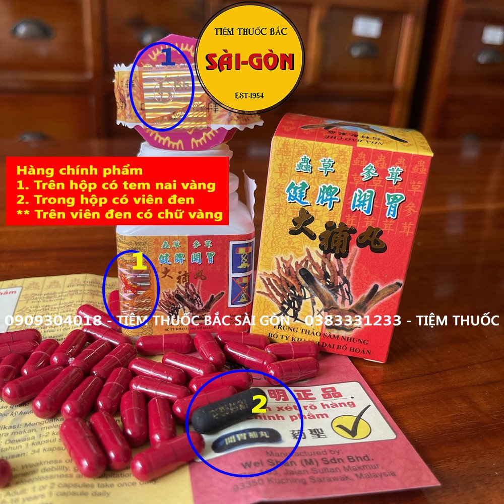 Trùng Thảo Sâm Nhung Tăng Cân Xịn