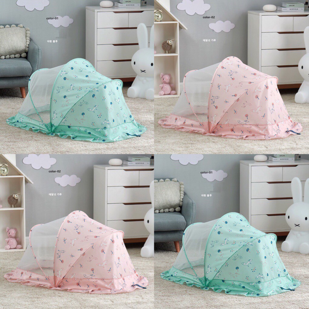 Màn chụp tự bung gấp gọn cho bé - Mùng chụp tự bung chống muỗi cho bé sơ sinh, bé lớn an toàn tuyệt đối (Mã SP: 1531_114131993)