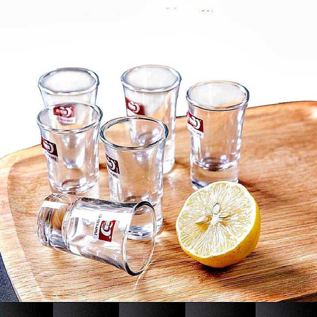 Bộ 12 ly rượu đế vuông dày 35ml Deli (Mã SP: chen1)