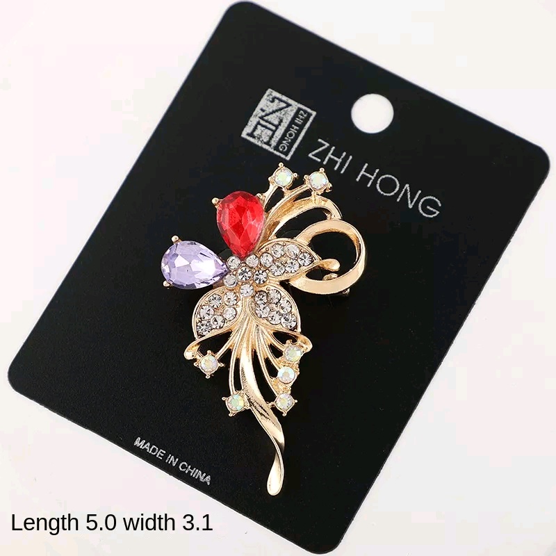 Ghim cài áo hoa đính đá sang trọng (Mã SP: 1841_114168519)