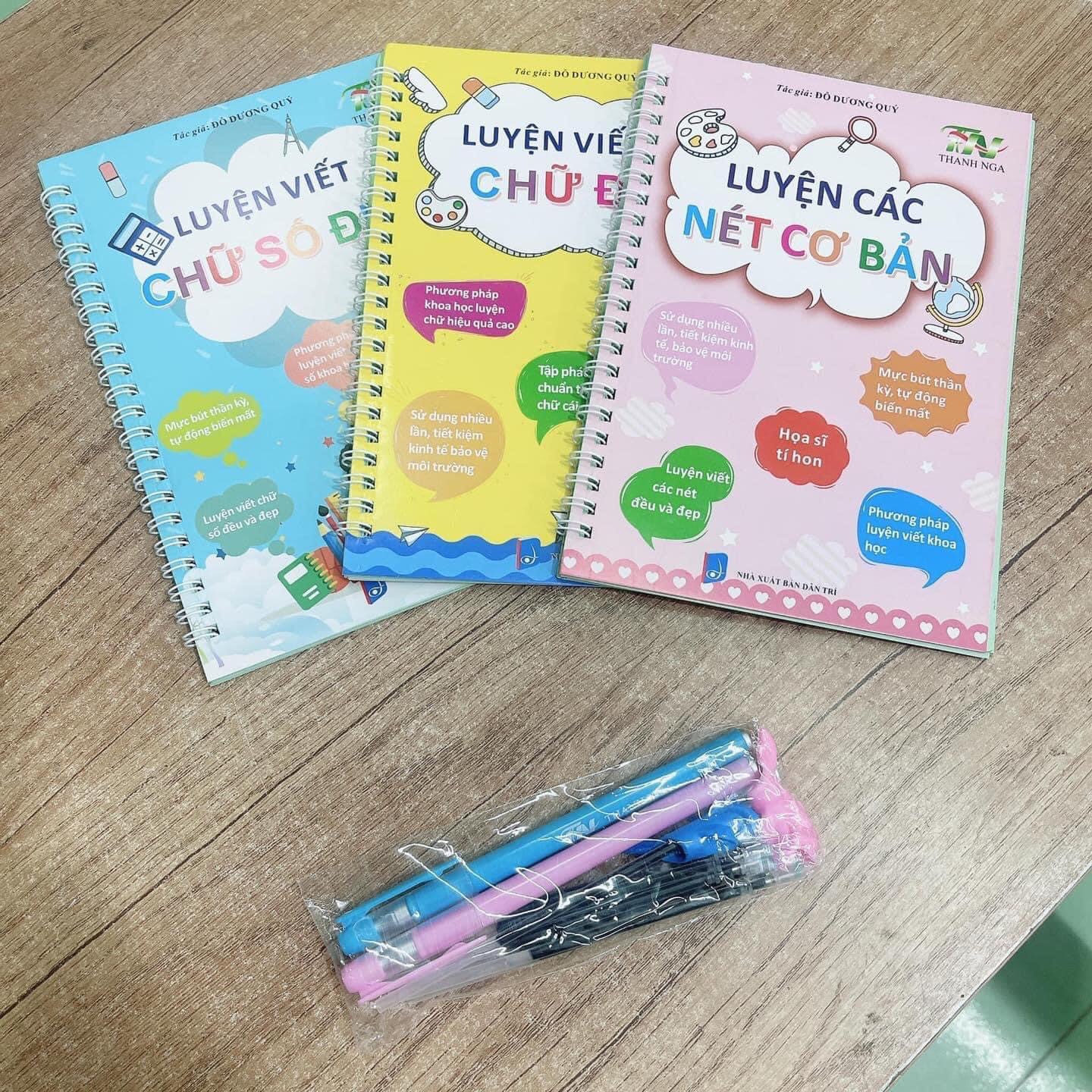 SET 3 QUYỂN SÁCH TẬP VIẾT TỰ XOÁ THÔNG MINH CHO BÉ về lại rồi ạ 62k / 1 sét 3 quyểnThay vì cho con xem ti vi hay điện thoại, các mẹ mua cho con bộ sách tập viết này (Mã SP: 2695_114255076)