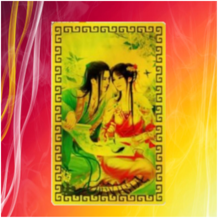 [1 tấm] Kim Bài Linh Phù Tình Đôi Lứa - Yêu Đương - Bền Chặt - Đã khai quang (Mã SP: kimbailinhphutinhdoilua)