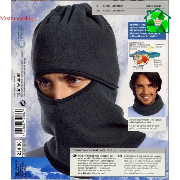 Khăn che mặt Ninja (loại 1 - xịn) giao Lót lông nỉ trùm mặt (Mã SP: T0111)