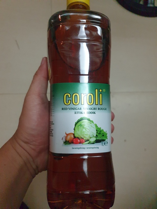 Giấm đỏ coroli 1l nhập khẩu hà lan