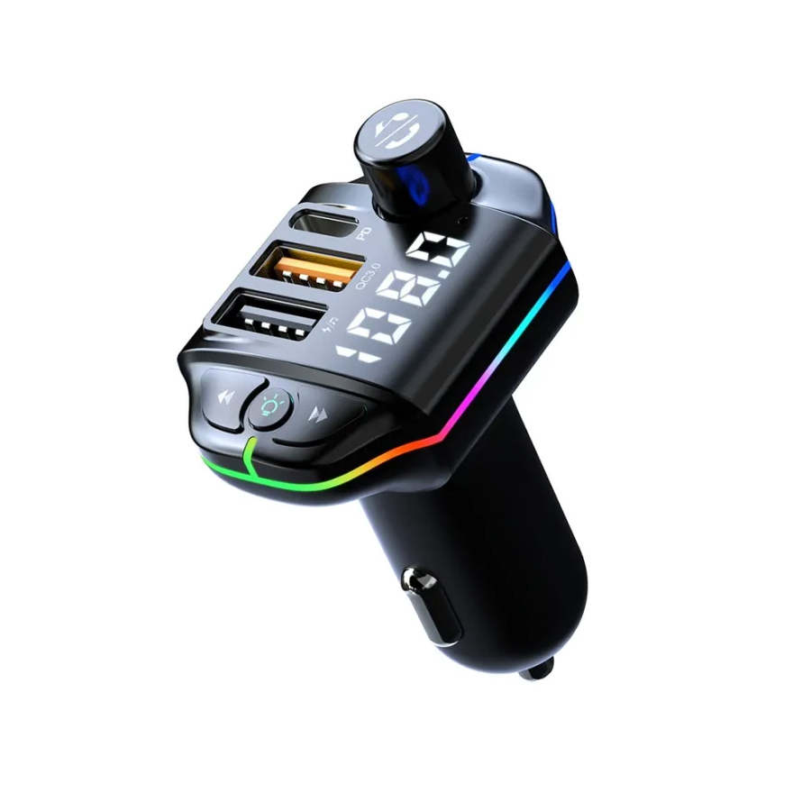 Tẩu Sạc Nhanh QC3.0 + PD 20W Kết Nối Bluetooth Nghe Nhạc MP3 2 Cổng USB Và 1 Cổng Type C CIND A10 20W - Nhập Khẩu Chính Hãng (Mã SP: SDTMHA10)