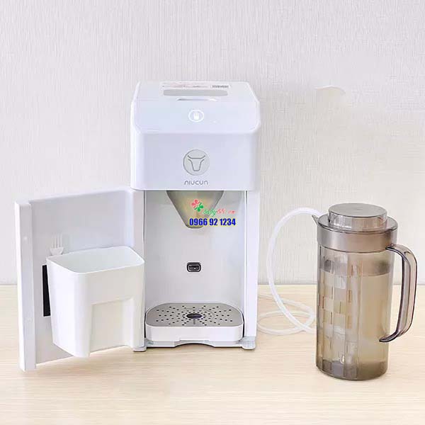 Máy pha sữa Niucun Pro 2023 có tiệt trùng UV thông minh, sấy khô, pha được tất cả các loai sữa từ 35-70 độ - BH 12 THÁNG (Mã SP: Niuconpro)