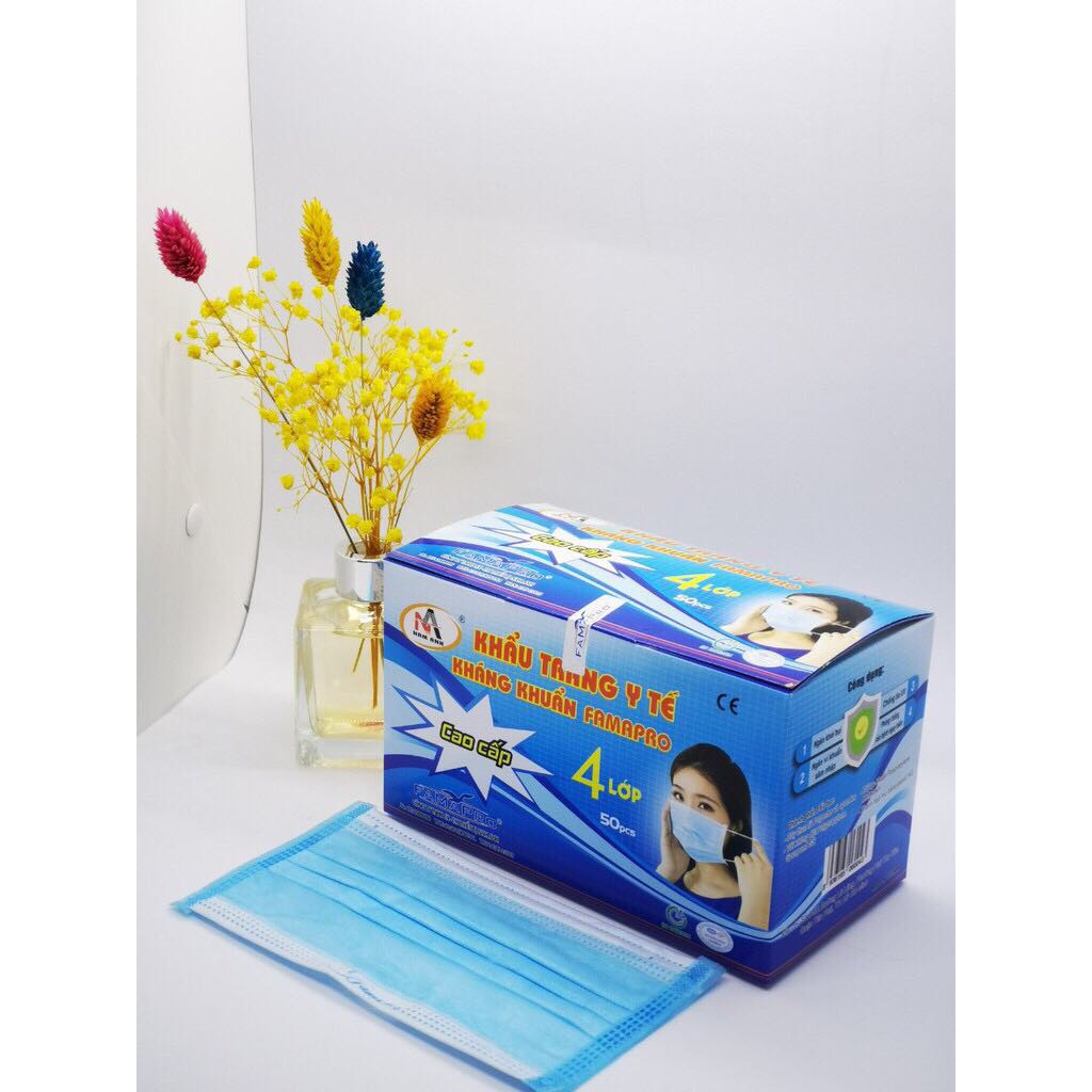 Khẩu trang xanh xs pro 4 lớp -hộp 50cai (Mã SP: Khẩu trang)