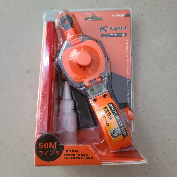 BÚNG MỰC, BẬT MỰC KAPUSI DÂY DÀI 50M CÓ SẴN MỰC (Mã SP: 3054_114588920)