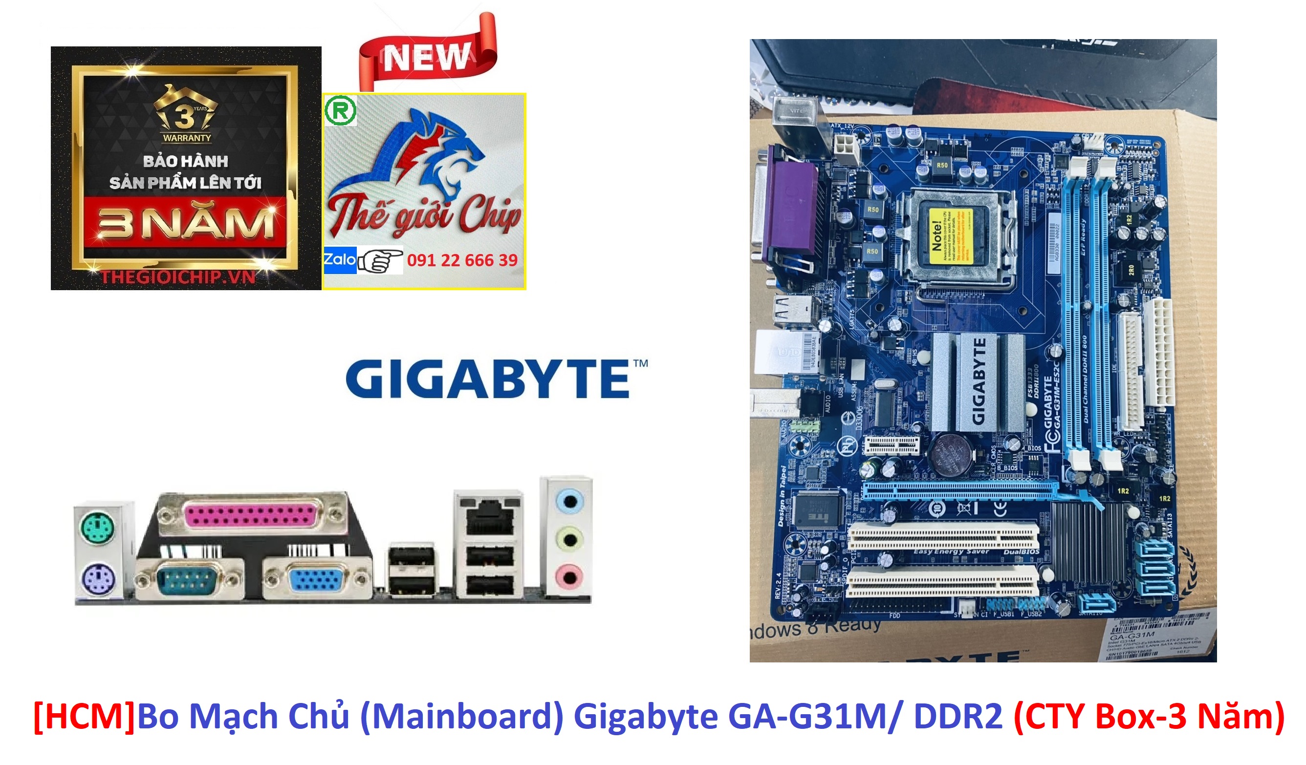 Bo mạch chủ gigabyte ga-g31m/ ddr2
