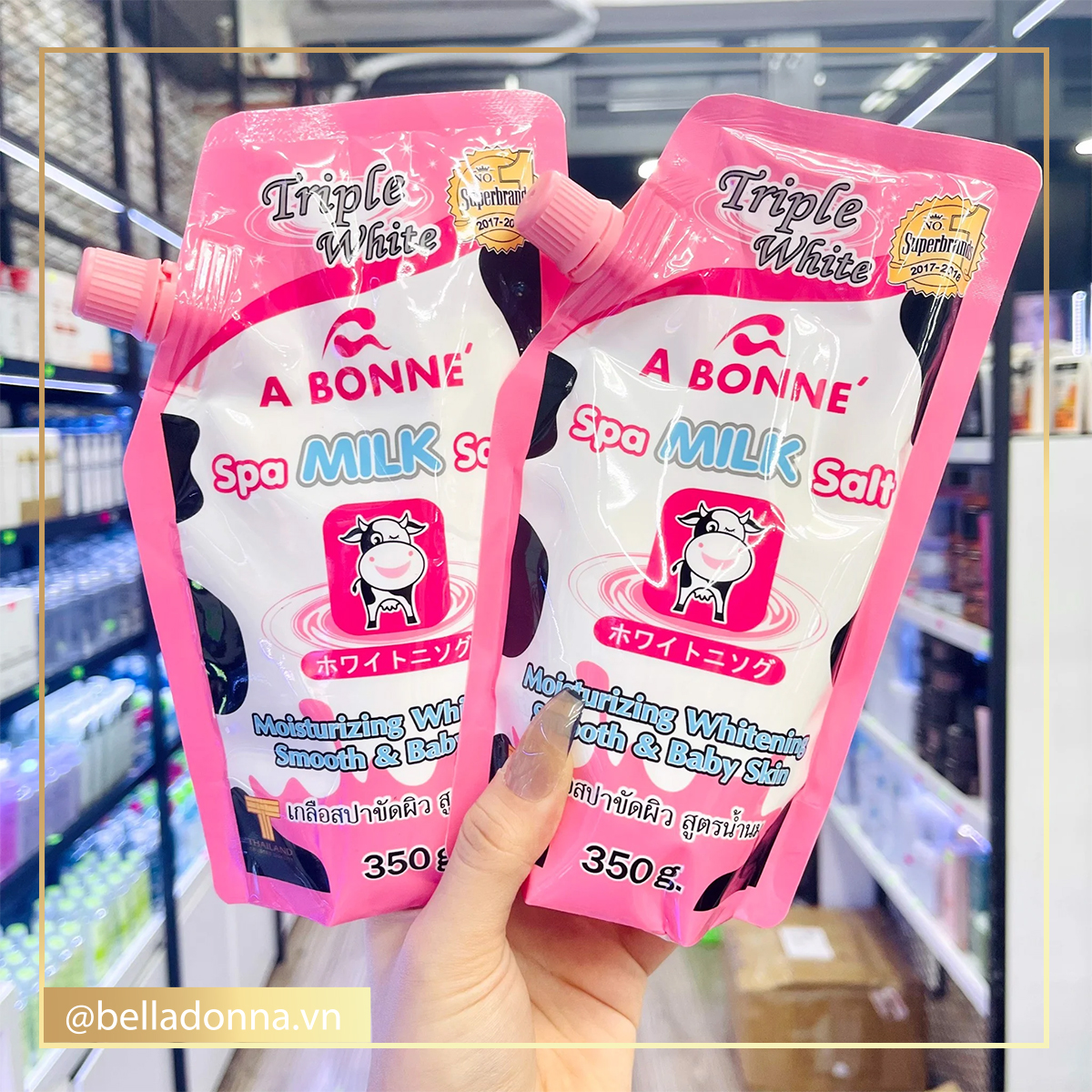 Muối Tắm Giữ Ẩm, Dưỡng Trắng Và Làm Mềm Da Từ Sữa Bò A Bonne’ Spa Milk Salt 350g (Mã SP: ABonne'.MilkSalt-350g)
