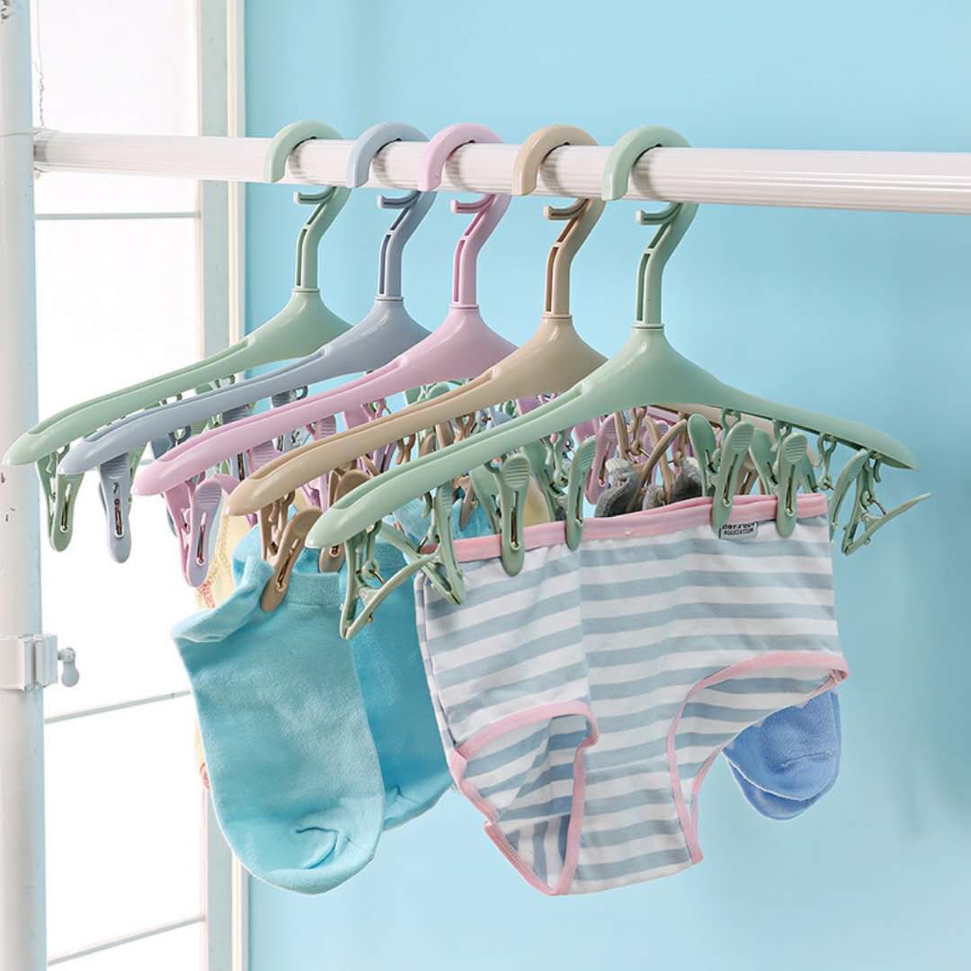 Móc phơi tất - phơi đồ lót, móc treo 8 kẹp chống bay (Mã SP: 1109_114828264)