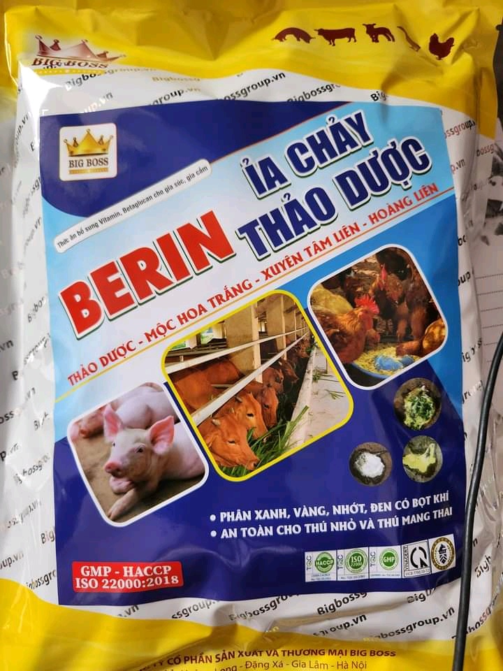 BERIN ỈA CHẢY THẢO DƯỢC CHO VẬT NUÔI (Mã SP: 4259_114900699)