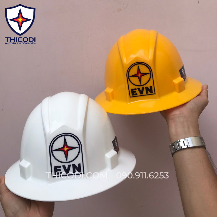 Nón mũ bảo hộ lao động vành rộng điện lực viễn thông xây dựng EVN Đài Loan Long Dar SM905 (Mã SP: 3033_114969708)