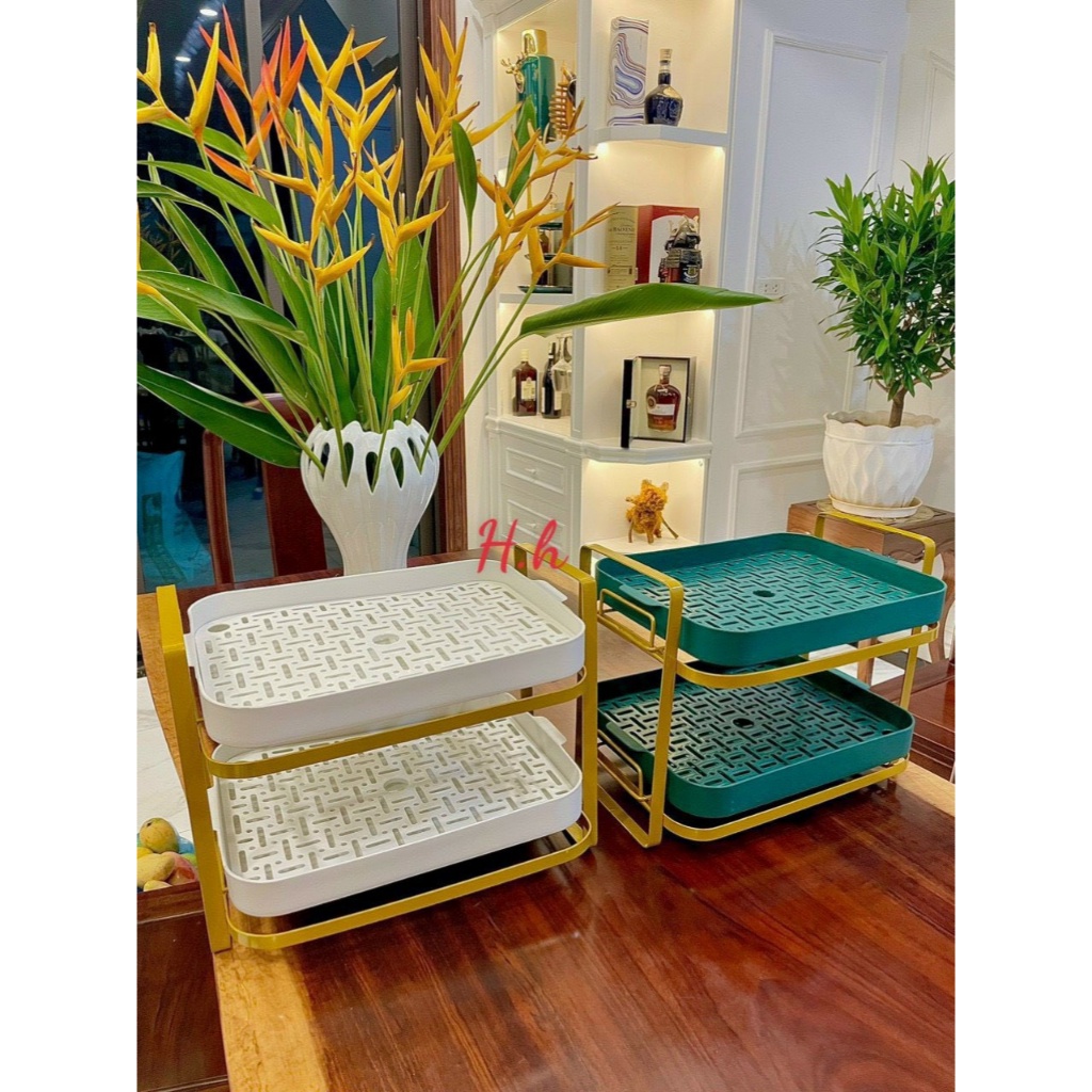 Khay ÚP LY, kệ để đồ 2 TẦNG đa năng hiện đại sang trọng (Mã SP: 23246486494)