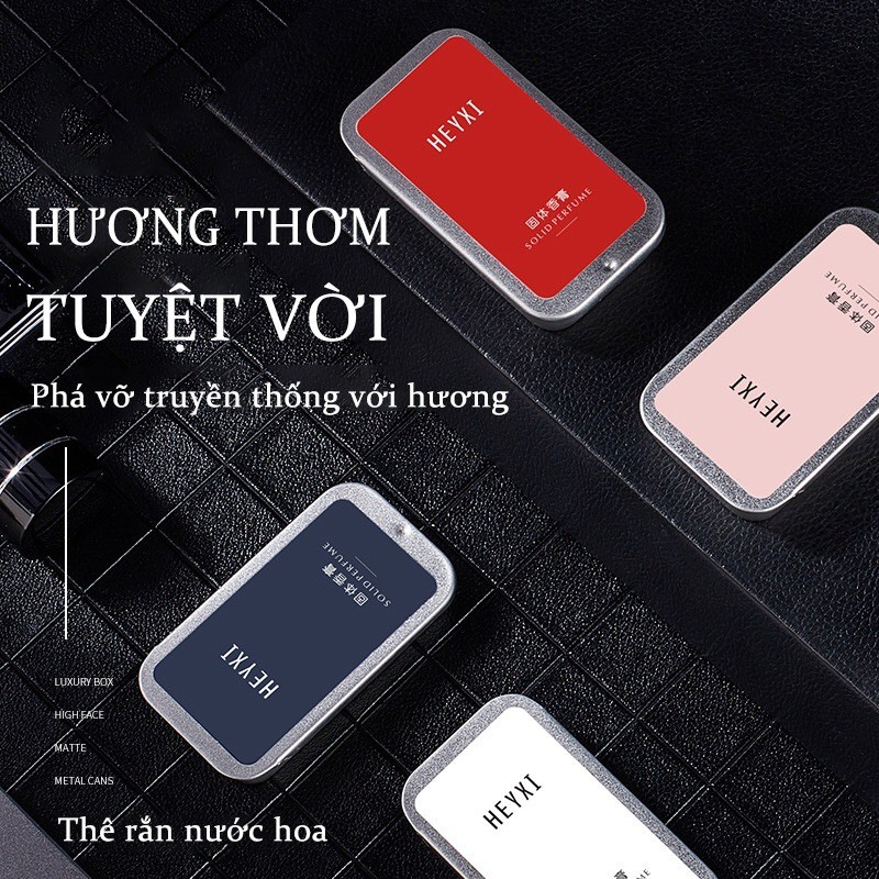 Nước hoa khô dạng sáp HEYXI hương ngọt ngào tươi mát cho nam và nữ nhỏ gọn tiện dụng – HV956 (Mã SP: 4596sola)