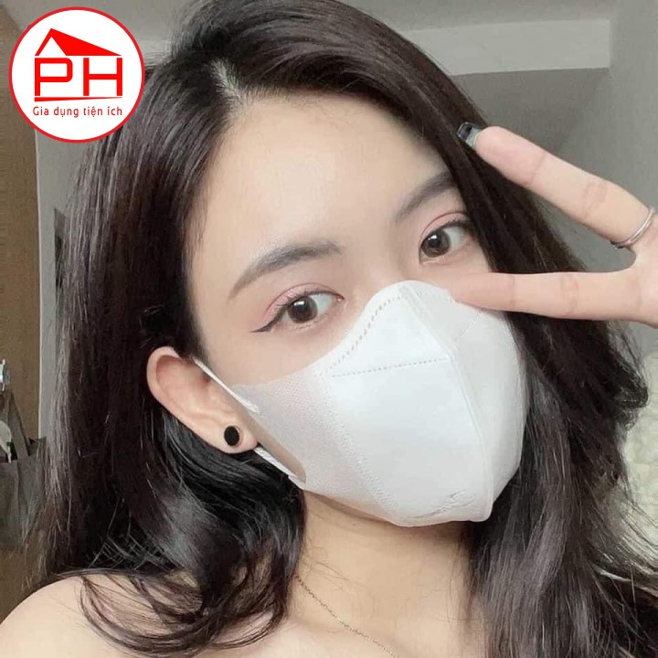 Hộp 100 Khẩu trang 5D Mask Tiến Hùng 3 lớp kháng khuẩn lọc bụi mịn công nghệ Nhật Bản - Gia dụng Phước Hòa (Mã SP: TMDT00483)
