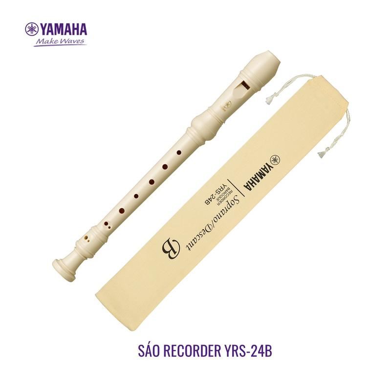 Sáo recorder Yamaha YRS-24B kiểu Anh hoặc DHS kiểu Đức 8 lỗ cho học sinh nhựa ABS cao cấp (Mã SP: RECORDER)