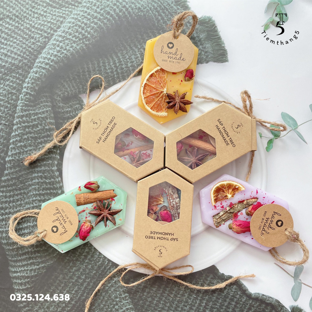Sáp thơm treo tủ quần áo, giầy dép, xe hơi Handmade (Mã SP: 4314_116032486)