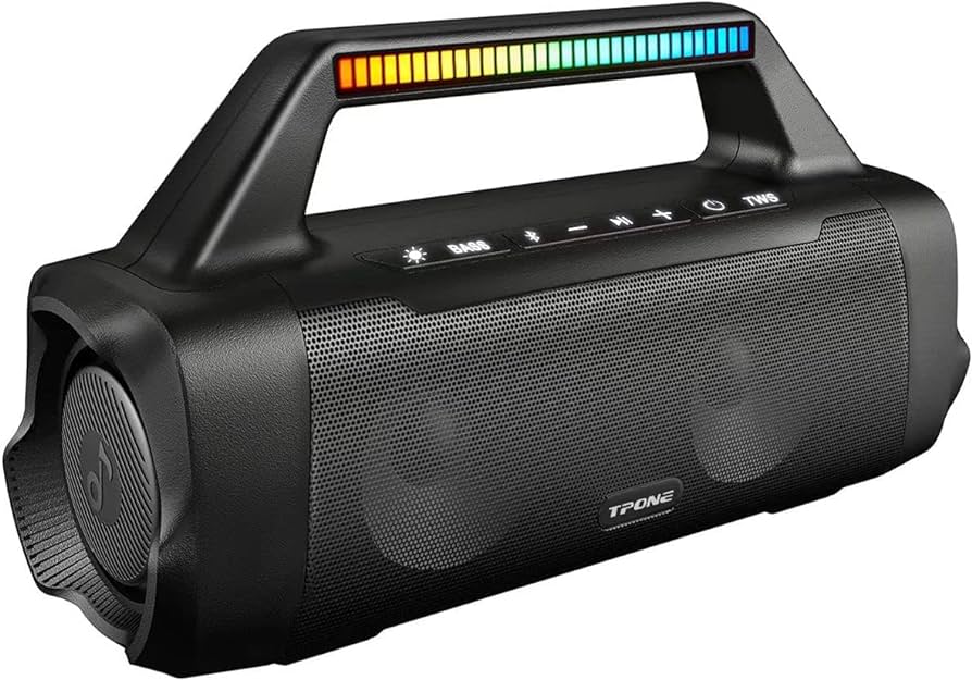 Loa bluetooth tws tpone - ngoài trời chống nước , đèn rgb , công suất lớn 50w pin 5000mah