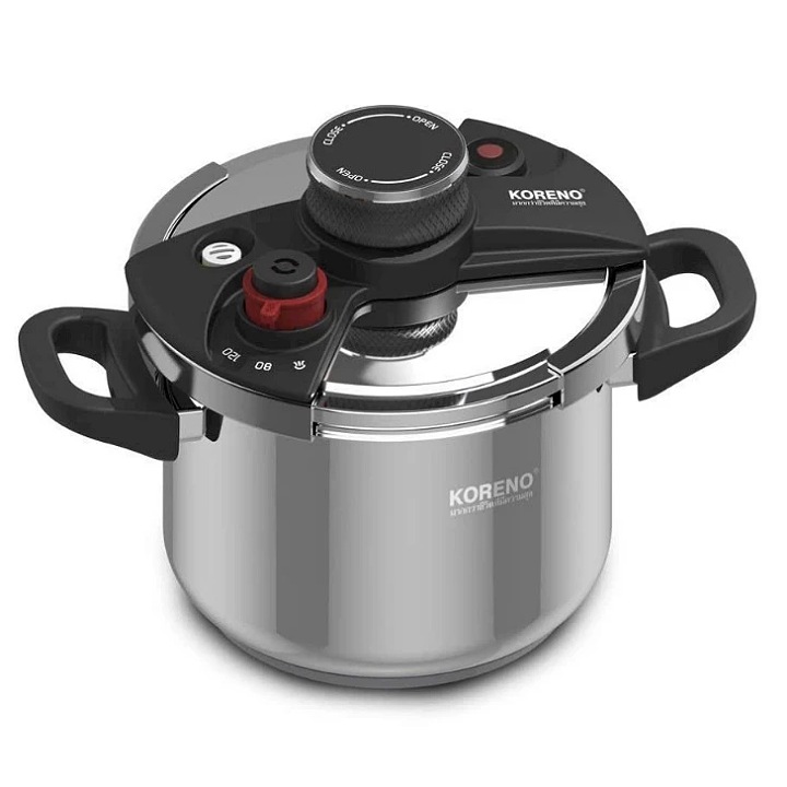 Nồi áp suất inox 5 lít,7 lít Koreno nấu bếp ga, bếp từ ,bếp hồng ngoại hàng chính hãng (Mã SP: NỒI ÁP SUẤT INOX 304)